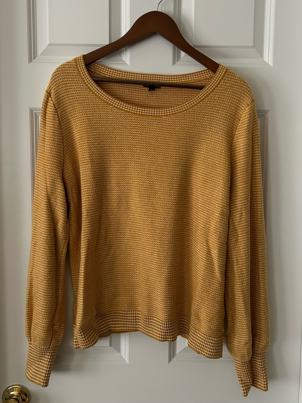 Talbots Golden Mustard Crewneck Sweater